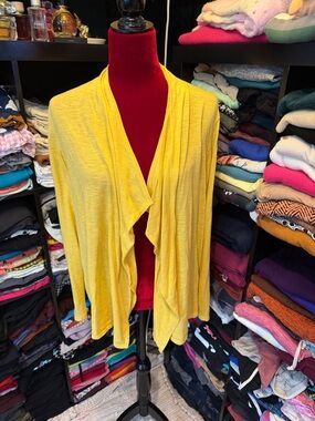 #427. 🪷Van Heusen Yellow Open-Front Cardigan. Xl